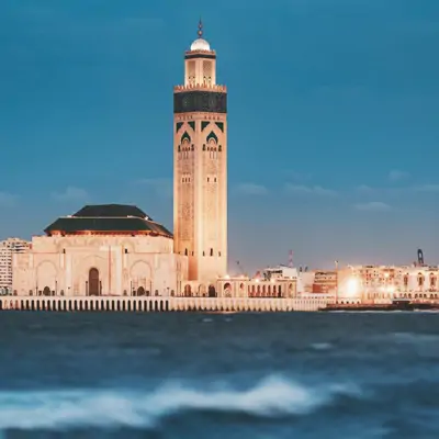 Fas turu, Kasablanka Hassan II Camii ve Atlantik Okyanusu manzarası