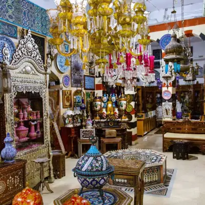 Suriye turu, Şam geleneksel çarşı ve dekoratif sanat eserleri