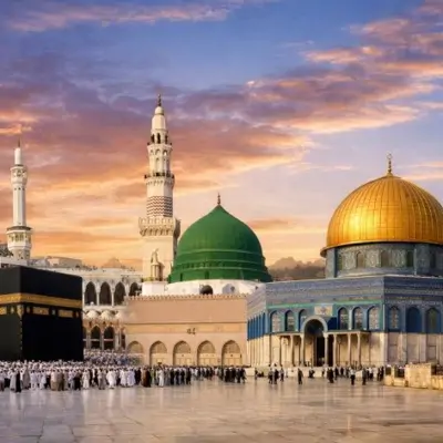 Kudüs turu, Mescid-i Nebevi ve Dome of the Rock İslami İbadet Mekanları